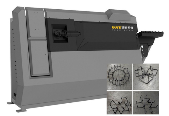 Ατσάλινη μπάρα 3D σχήματα CNC αυτόματο Stirrup Bending Machine