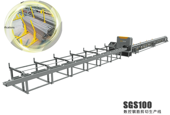 Αγορά CNC γραμμή 28m×3m×2m Rebar SGS 100 κουράς φραγμών χάλυβα Shearline online manufacture