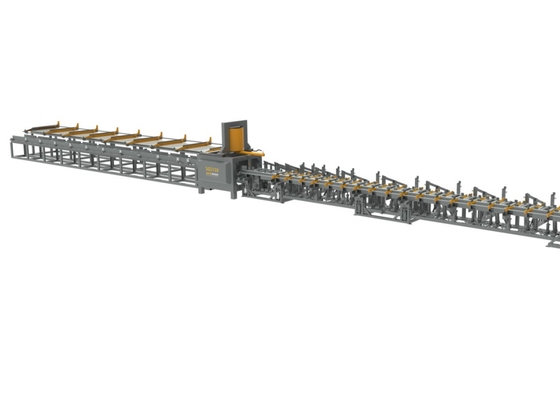 Πλάτος 500mm CNC αυτόματη υδραυλική Rebar κουρεύοντας γραμμή 100m/Min εξεχουσών θέσεων
