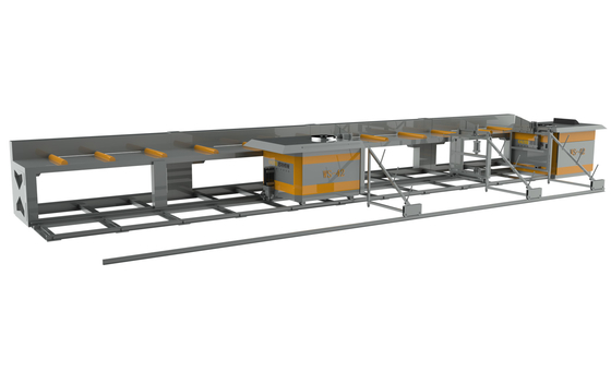Καλή τιμή οριζόντιο αυτόματο Rebar 11m διπλό κεφάλι κάμπτοντας μηχανών σε απευθείας σύνδεση